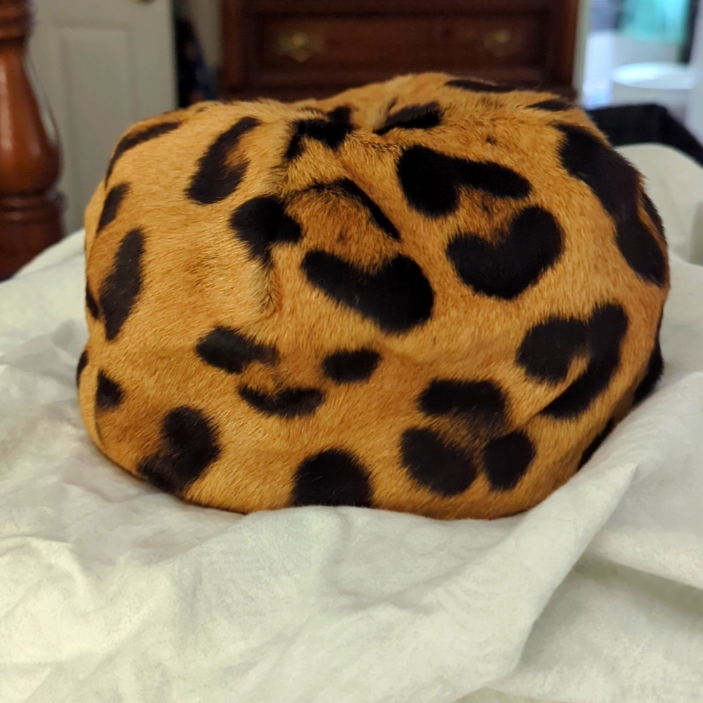 Vintage Jaguar fur Black and Tan hat